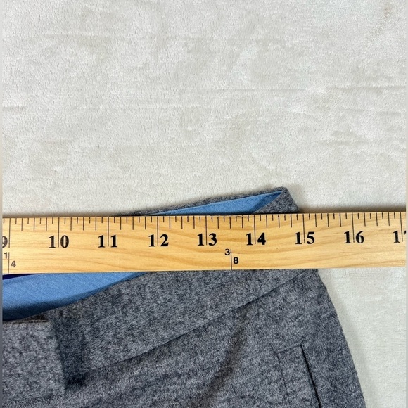 J. McLaughlin Wool Blend Size 6 Trousers Speckled Gray Straight Leg Stretch Pant - Picture 7 of 12